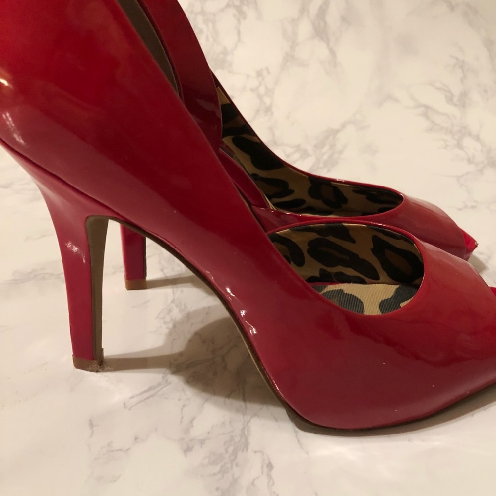 Jessica Simpson Red Patent Leather Pumps 👠💋❤️ - Picture 6 of 8